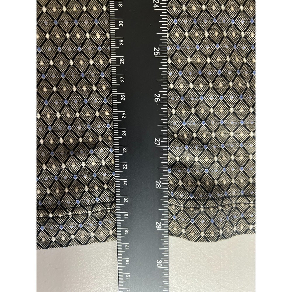 Bobby Jones Mens XL Augusta National Masters Golf Polo Brown Geometric Pattern - Picture 4 of 13
